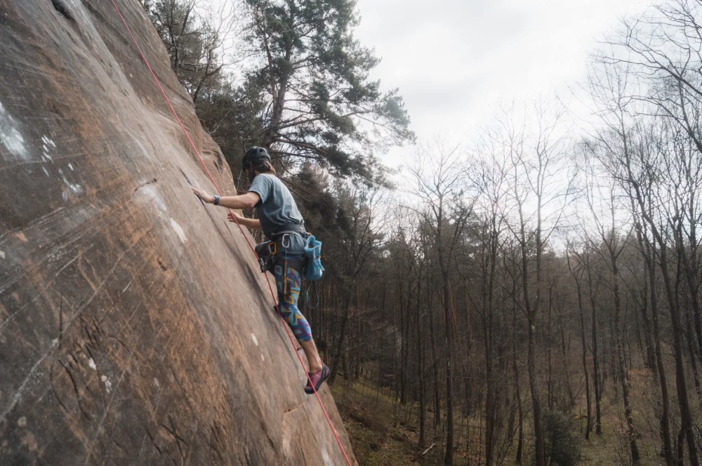 slab climbing