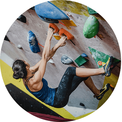 bouldering indoors