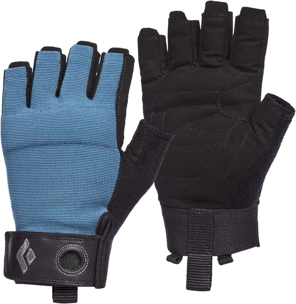 Black Diamond Crag Half-Finger Rock Climbing Gloves for Belaying