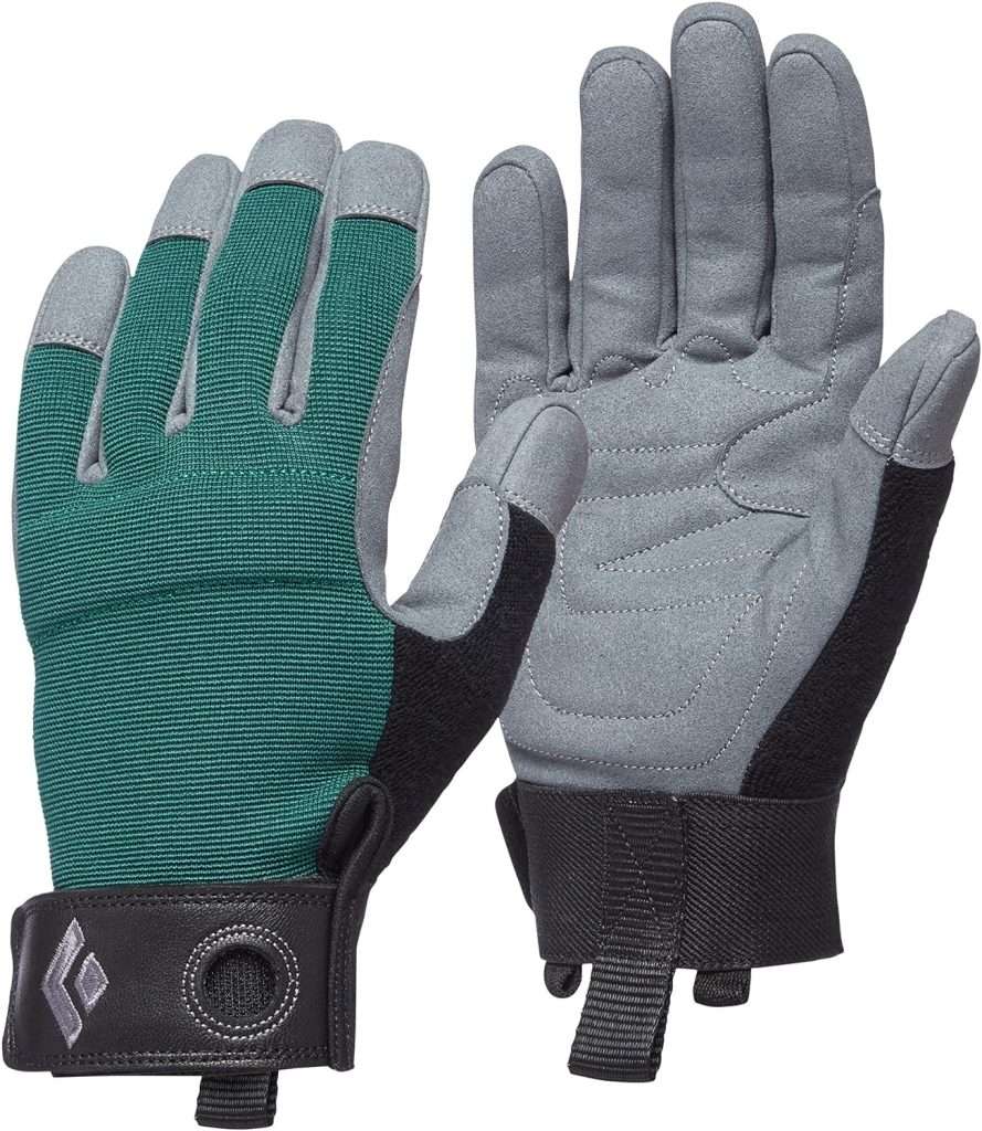 Black Diamond Equipment Womens Crag Full-Finger Rock Climbing Gloves, Raging Sea, X-Small