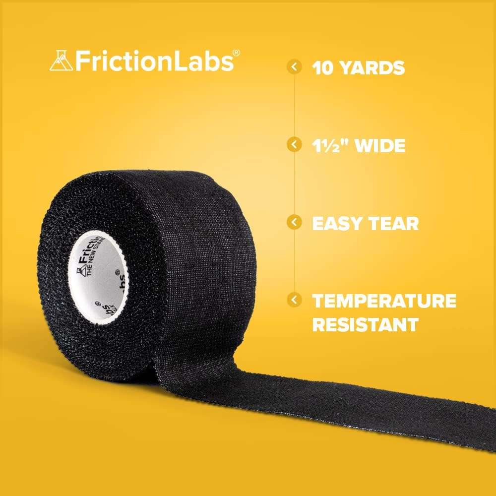 Friction Labs Athletic Finger Tape - Rock Climbing Tape for Skin Protection - 1.5” Zinc Oxide Tape - Protective Sports Tape - Easy Tear, Strong Stick - Recyclable Packaging - 10 Yards