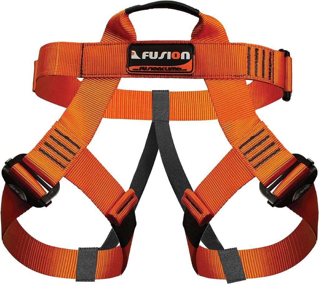 Fusion Climb Centaur Half Body adjustable Harness, Half Body Harnesses for Fire Rescuing Caving Rock Climbing Rappelling Tree Protect Waist Safety Belts (TCH-107-2139-ORG)