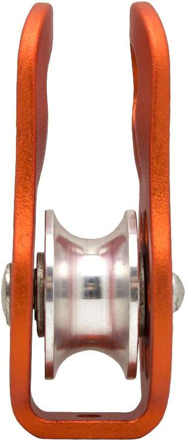 Fusion Climb Nuro Fixed Side Aluminum Pulley Orange 20KN (FP-8149-ORG)