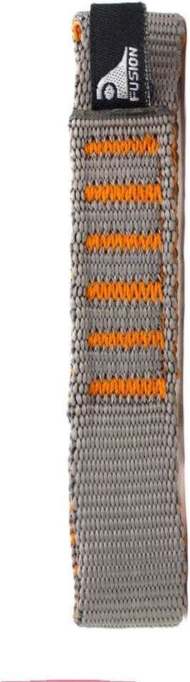 Fusion Climb Quickdraw Runner 5000 lb Test Stitched Loop Nylon Webbing 11cm x 1.6cm,Light Brown/Orange