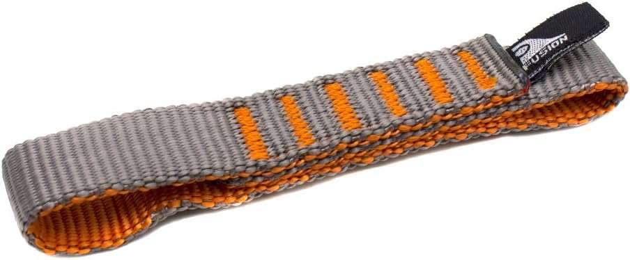 Fusion Climb Quickdraw Runner 5000 lb Test Stitched Loop Nylon Webbing 11cm x 1.6cm,Light Brown/Orange