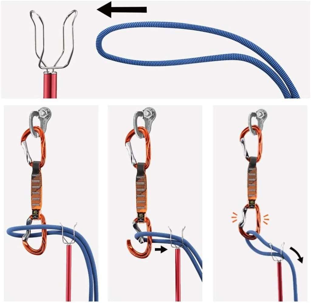 KAILAS Clip-up Stick Clip Extendable Quickdraw Grabber Climbing Gear Lightweight