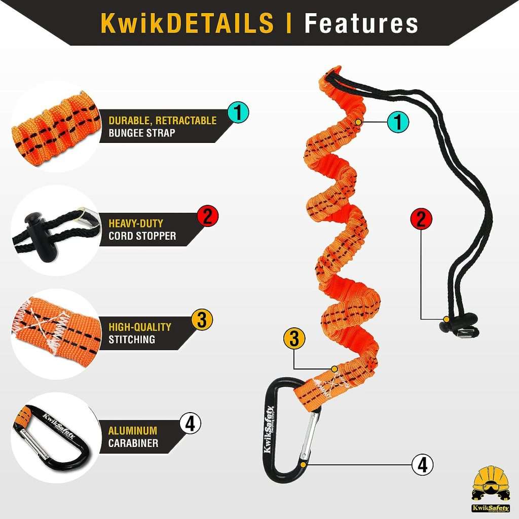 KwikSafety - Charlotte, NC - MANDRILL Climbing Harness [Free Tool Lanyard] 1 Pack, 2 Pack, Bundle, Combo, Kit