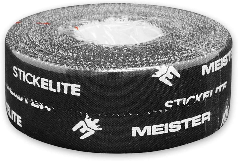 Meister StickElite Professional Porous Athletic Tape for Fingers  Toes - 15yd x 1/2 - Black - 2 Rolls