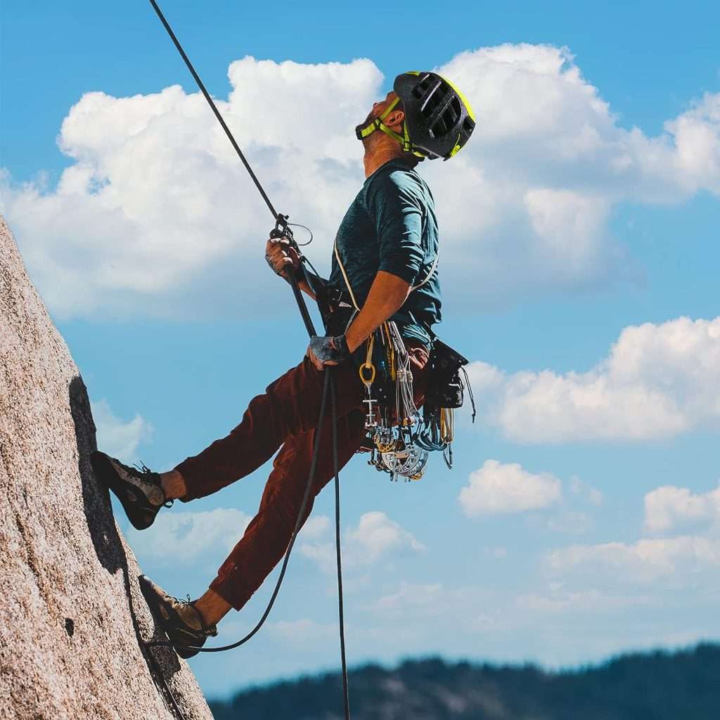 OTTEXPO Rock Climbing Helmet for Adult, Lightweight Adjustable Helmet for Rock Tree Climbing Work at Height