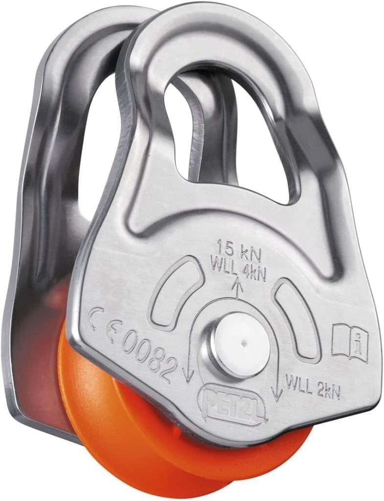 Petzl OSCILLANTE Pulley - Swing-Sided Emergency Pulley for Ski Touring and Glacier Travel