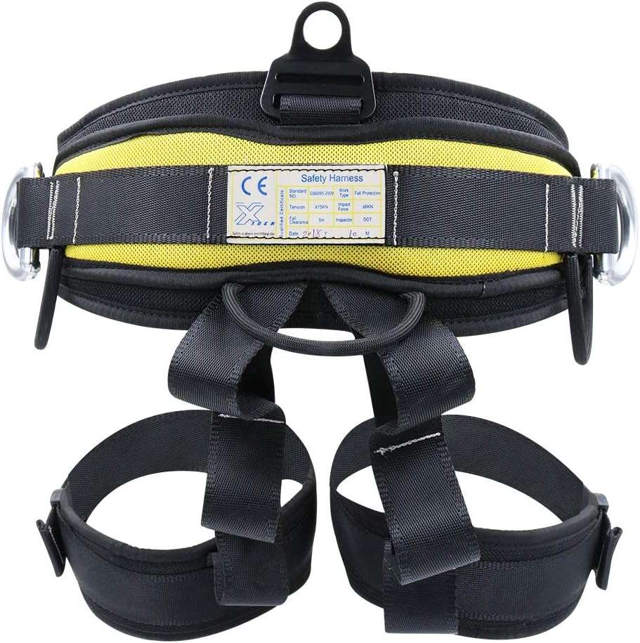 X XBEN Climbing Harness Professional Mountaineering Rock Climbing Harness,Rappelling Safety Harness - Work Safety Belt